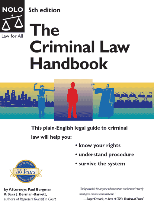 Title details for The Criminal Law Handbook by Paul Bergman - Available